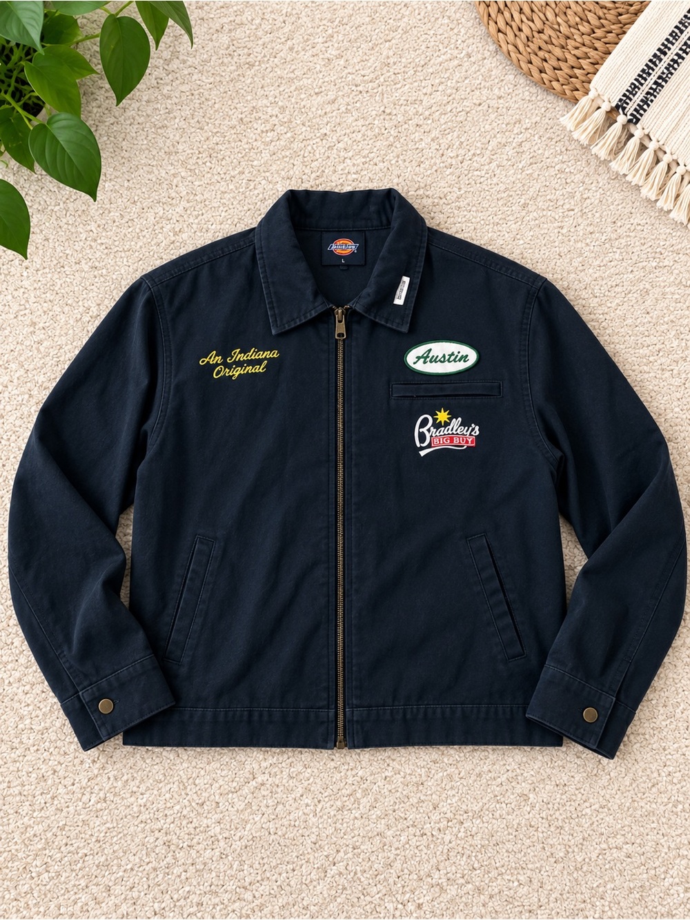 Netflix Navy Work Jacket with Embroidered Patches